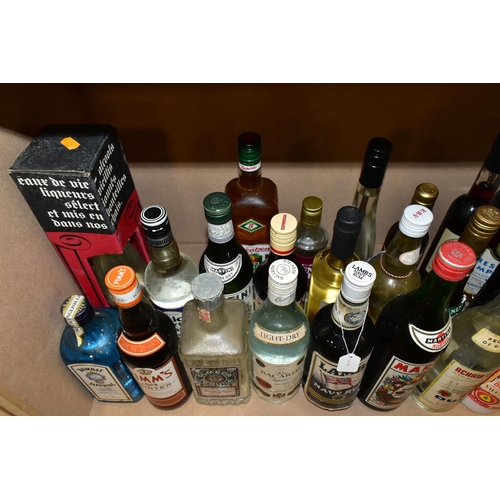 301 - ALCOHOL, twenty-five bottles of a assorted Spirit and Liqueurs to include, Bombay Sapphire Gin, Pimm... 