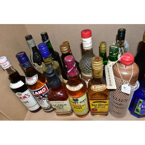 302 - ALCOHOL, twenty-six bottles of assorted Spirit and Liqueurs to include Mount Gay Eclipse Barbados Ru... 