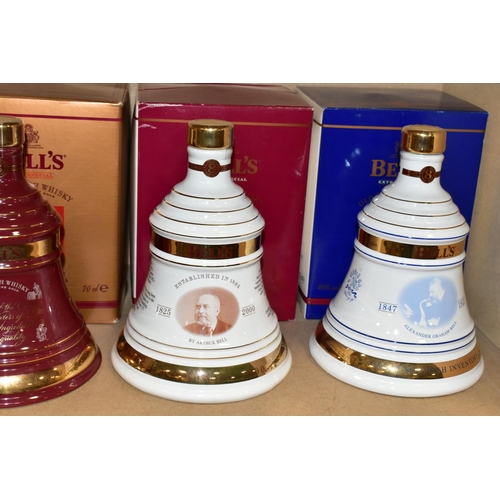 305 - BELL'S WHISKY_ 'CHRISTMAS DECANTERS' fourteen  Porcelain Decanters of Bell's Extra Special Old Scotc... 