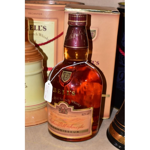 307 - BELL'S WHISKY, comprising one 12 Year Old, Fine Old Scotch Whisky in a commemorative Wade Porcelain ... 