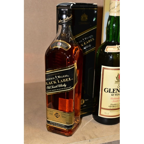 310 - WHISKY, two Single Malts and one Blend comprising one THE GLENLIVET Pure Single Malt, aged 12 years,... 