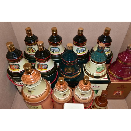 317 - BELL'S WHISKY, fourteen Bell's Whisky Porcelain Decanters comprising nine 'CHRISTMAS' Extra Special ... 