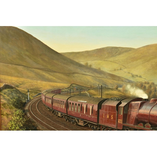 202 - GERALD BROOM (BRITISH 1944) 'LMS 6201 PRINCESS ELIZABETH',  a depiction of the Princess Royal class ... 