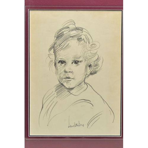 219 - ROBERT LENKIEWICZ (BRITISH 1942-2002) A HEAD AND SHOULDERS PORTRAIT OF A SMALL CHILD, signed lower c... 