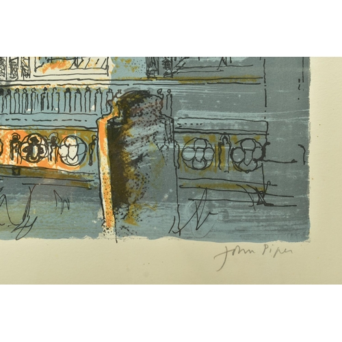 220 - JOHN PIPER (BRITISH 1903-1992) 'LONG MELFORD CHURCH', a limited edition lithographic print, signed a... 