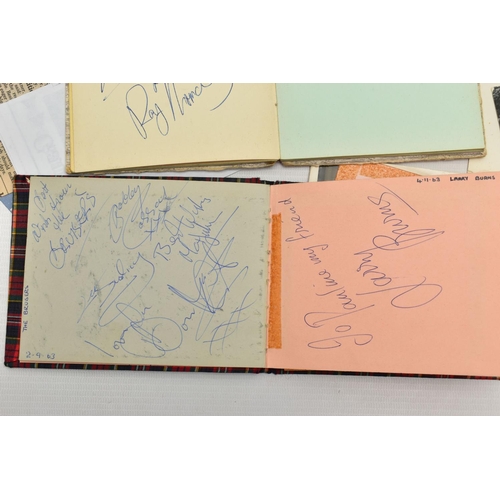 183 - AUTOGRAPHS, two autograph books containing the signatures of pop groups and individual artists from ... 