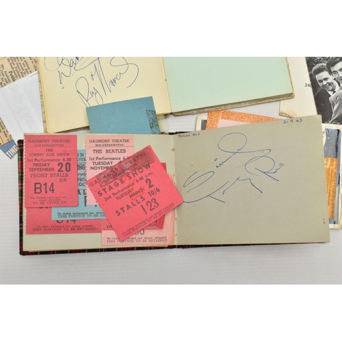 183 - AUTOGRAPHS, two autograph books containing the signatures of pop groups and individual artists from ... 