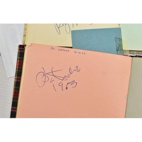 183 - AUTOGRAPHS, two autograph books containing the signatures of pop groups and individual artists from ... 