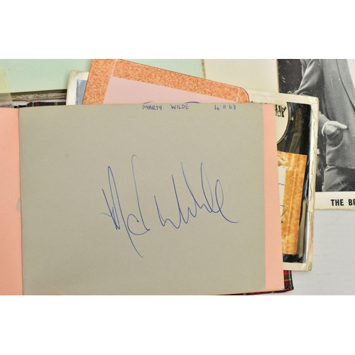 183 - AUTOGRAPHS, two autograph books containing the signatures of pop groups and individual artists from ... 