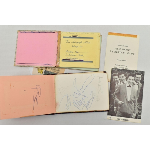 183 - AUTOGRAPHS, two autograph books containing the signatures of pop groups and individual artists from ... 