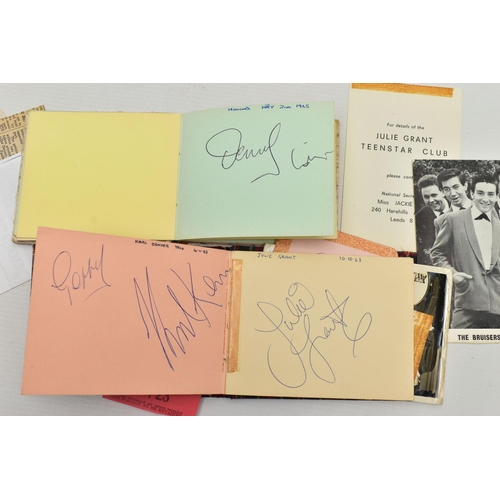 183 - AUTOGRAPHS, two autograph books containing the signatures of pop groups and individual artists from ... 