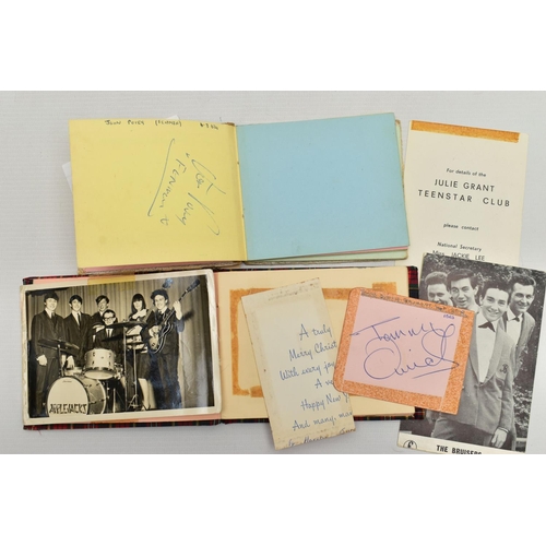 183 - AUTOGRAPHS, two autograph books containing the signatures of pop groups and individual artists from ... 