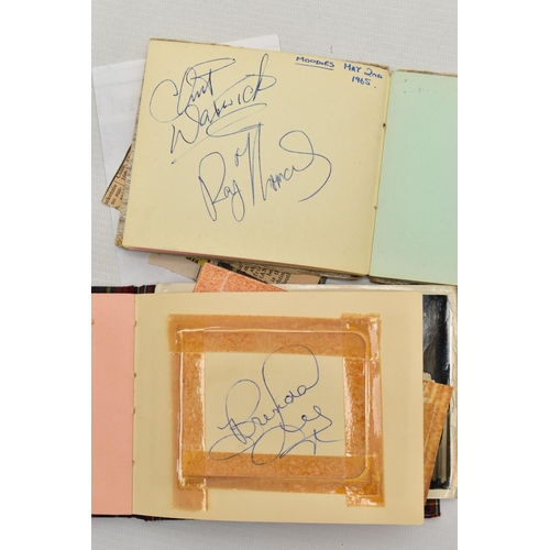 183 - AUTOGRAPHS, two autograph books containing the signatures of pop groups and individual artists from ... 