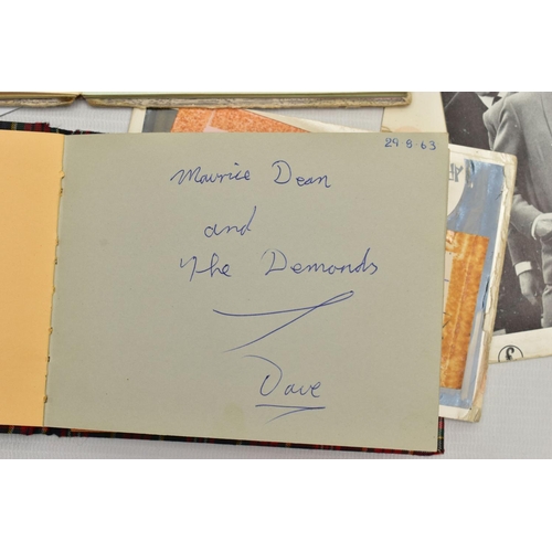 183 - AUTOGRAPHS, two autograph books containing the signatures of pop groups and individual artists from ... 