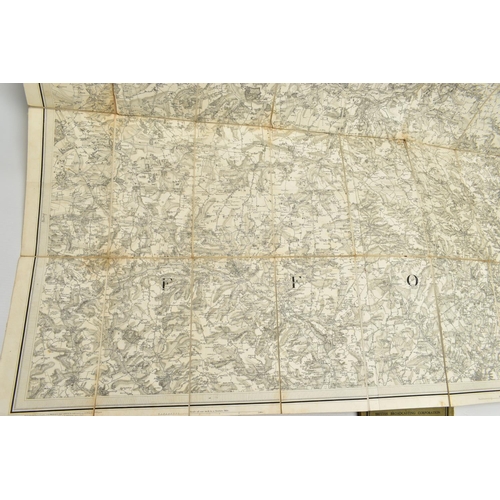 184 - A SMALL QUANTITY OF CLOTH BACKED MAPS, comprising Map of the County of Stafford, published by E. Gre... 