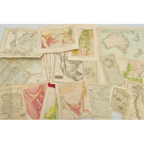 185 - A QUANTITY OF 18TH AND 19TH CENTURY WORLD MAPS, to include 'An accurate map of South America' by Tho... 