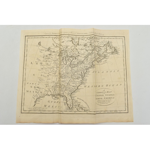 186 - TWO 18TH CENTURY MAPS OF AMERICA' comprising 'A correct map of the United States of America' by Thom... 