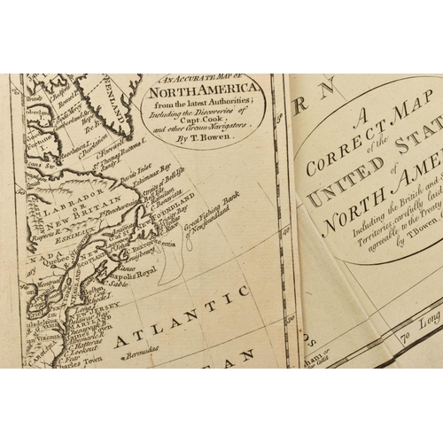 186 - TWO 18TH CENTURY MAPS OF AMERICA' comprising 'A correct map of the United States of America' by Thom... 