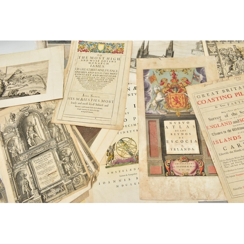 190 - A QUANTITY OF 18TH AND 19TH CENTURY ENGRAVING PRINTS ETC, mostly taken from disbound atlases and boo... 