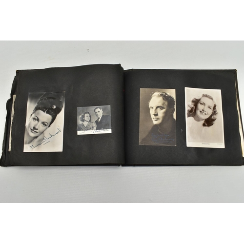 191 - FILM STAR SIGNED PHOTOGRAPHS in one album containing 120 photographs of some of the biggest Hollywoo... 