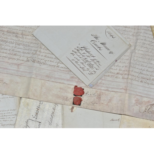 192 - INDENTURES, a collection of approximately 180-190 legal documents and/or letters dating from 1703 - ... 