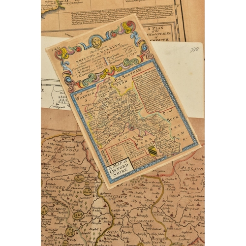 195 - A SMALL QUANTITY OF LOOSE 18th,19th and 20th CENTURY BRITISH ISLES MAPS, mostly taken from disbound ... 