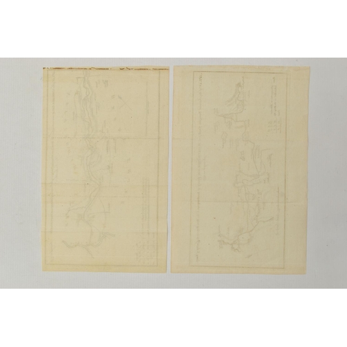 198 - SIX 18TH CENTURY MAPS DESCRIBING CANALS AND RIVERS, comprising 'A plan of the River Salwarp and of t... 