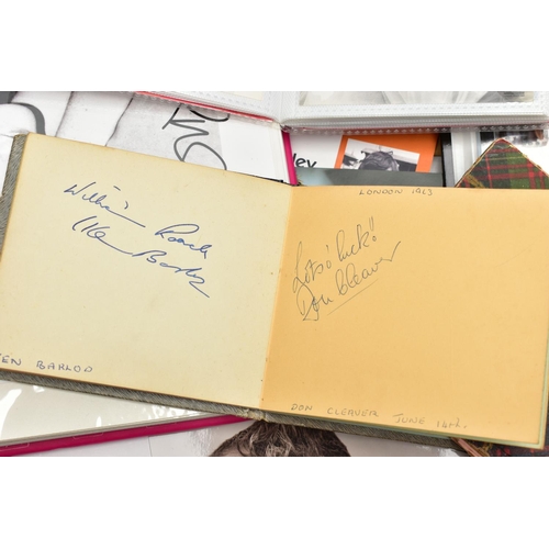 201 - SHOWBIZ AUTOGRAPHS, a large collection of autographs, signed photographs and mixed ephemera from som... 