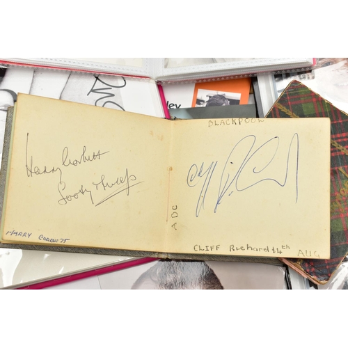 201 - SHOWBIZ AUTOGRAPHS, a large collection of autographs, signed photographs and mixed ephemera from som... 