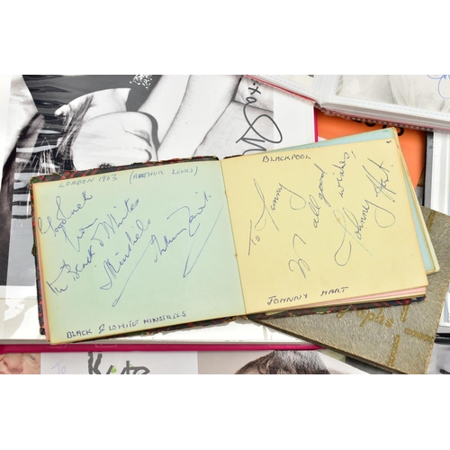 201 - SHOWBIZ AUTOGRAPHS, a large collection of autographs, signed photographs and mixed ephemera from som... 