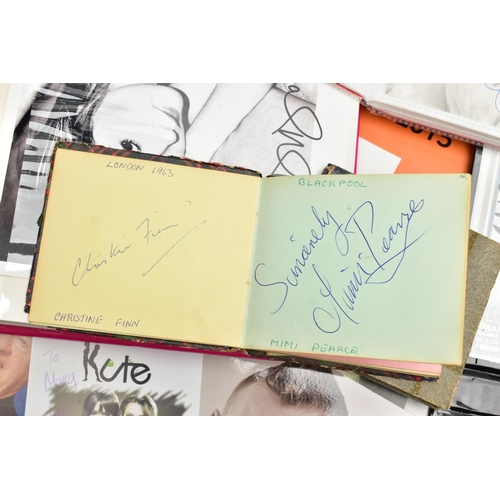 201 - SHOWBIZ AUTOGRAPHS, a large collection of autographs, signed photographs and mixed ephemera from som... 