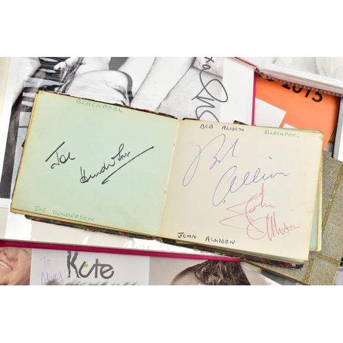 201 - SHOWBIZ AUTOGRAPHS, a large collection of autographs, signed photographs and mixed ephemera from som... 