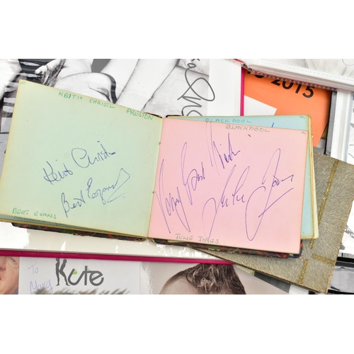 201 - SHOWBIZ AUTOGRAPHS, a large collection of autographs, signed photographs and mixed ephemera from som... 