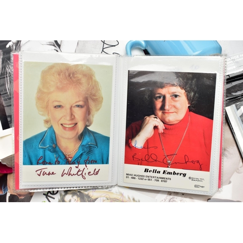 201 - SHOWBIZ AUTOGRAPHS, a large collection of autographs, signed photographs and mixed ephemera from som... 