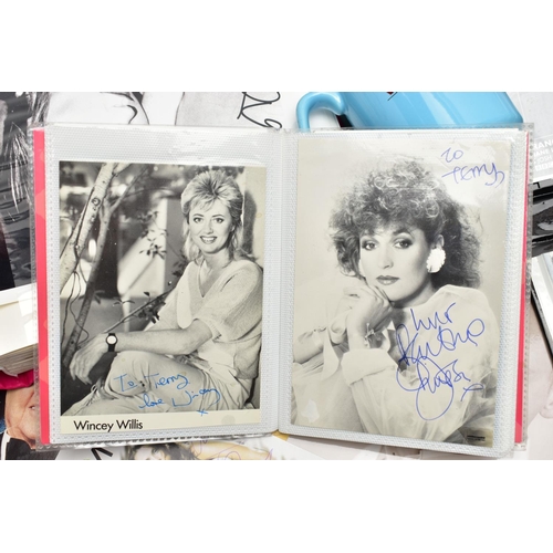 201 - SHOWBIZ AUTOGRAPHS, a large collection of autographs, signed photographs and mixed ephemera from som... 