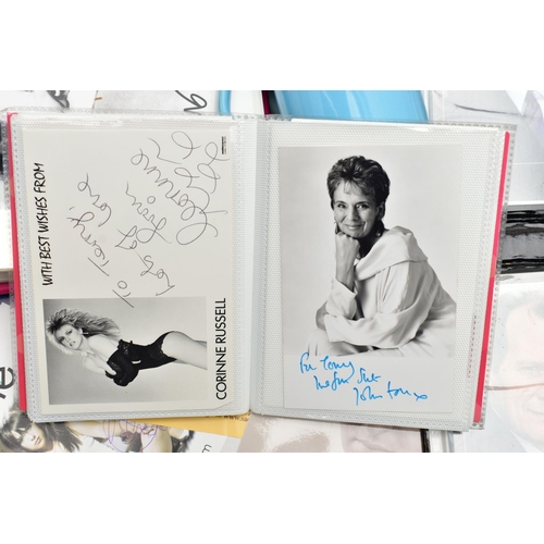 201 - SHOWBIZ AUTOGRAPHS, a large collection of autographs, signed photographs and mixed ephemera from som... 