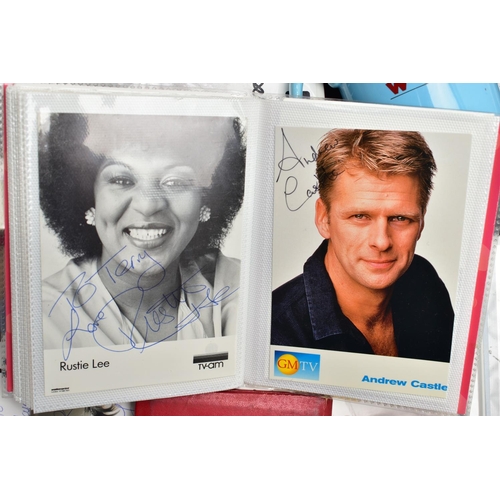 201 - SHOWBIZ AUTOGRAPHS, a large collection of autographs, signed photographs and mixed ephemera from som... 