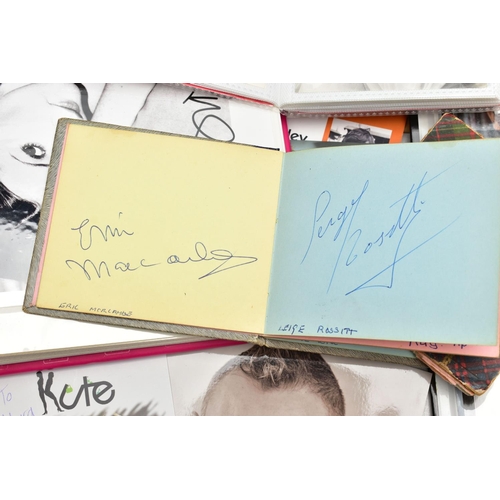 201 - SHOWBIZ AUTOGRAPHS, a large collection of autographs, signed photographs and mixed ephemera from som... 