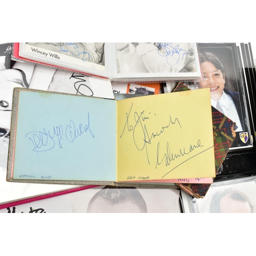 201 - SHOWBIZ AUTOGRAPHS, a large collection of autographs, signed photographs and mixed ephemera from som... 