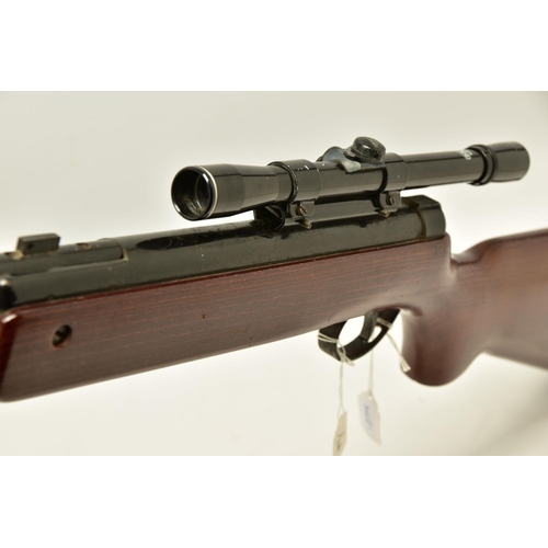 325 - A .22  B.S.A. METEOR SUPER AIR RIFLE, serial number TE1960, fitted with a B.S.A. 4x20 scope, it is i... 