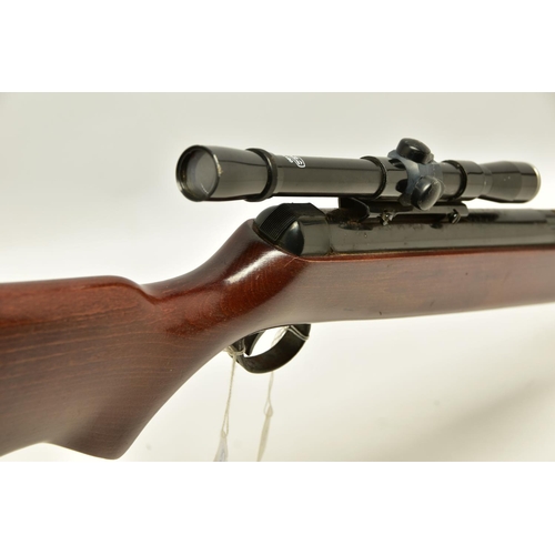 325 - A .22  B.S.A. METEOR SUPER AIR RIFLE, serial number TE1960, fitted with a B.S.A. 4x20 scope, it is i... 