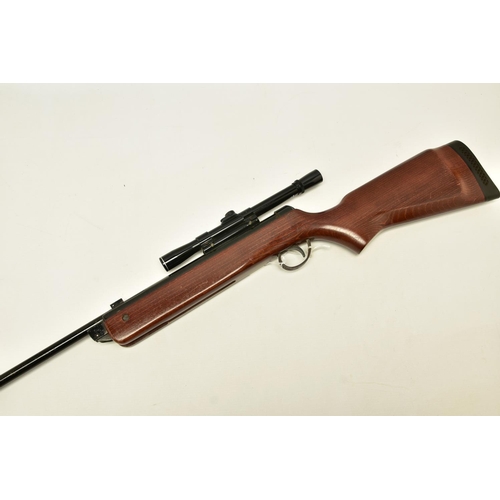 325 - A .22  B.S.A. METEOR SUPER AIR RIFLE, serial number TE1960, fitted with a B.S.A. 4x20 scope, it is i... 