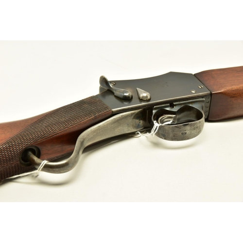 330 - A 12 BORE 2½ CHAMBERED GREENER G.P MARTINI ACTION SINGLE BARREL SHOTGUN, serial number 37355, barrel... 