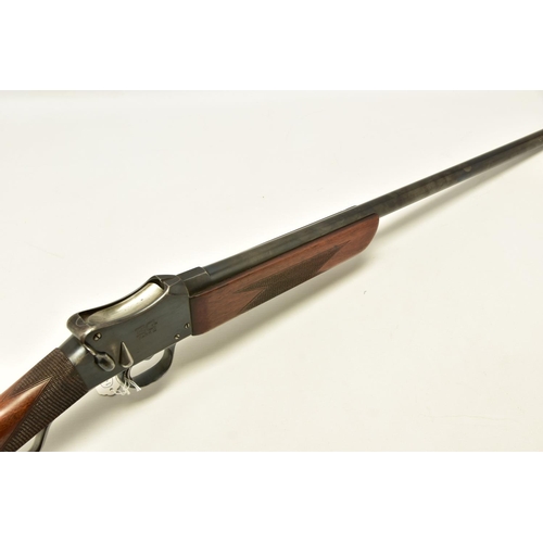 330 - A 12 BORE 2½ CHAMBERED GREENER G.P MARTINI ACTION SINGLE BARREL SHOTGUN, serial number 37355, barrel... 