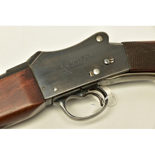 330 - A 12 BORE 2½ CHAMBERED GREENER G.P MARTINI ACTION SINGLE BARREL SHOTGUN, serial number 37355, barrel... 