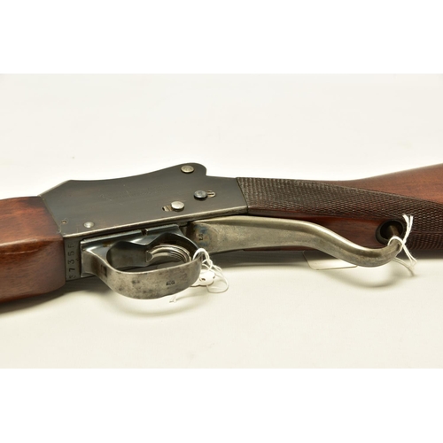 330 - A 12 BORE 2½ CHAMBERED GREENER G.P MARTINI ACTION SINGLE BARREL SHOTGUN, serial number 37355, barrel... 