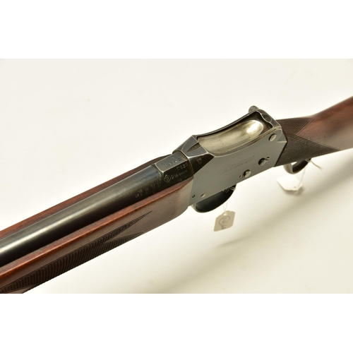 330 - A 12 BORE 2½ CHAMBERED GREENER G.P MARTINI ACTION SINGLE BARREL SHOTGUN, serial number 37355, barrel... 