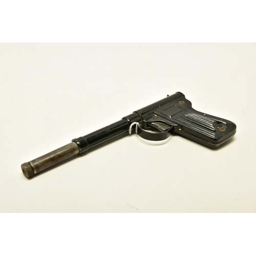 334 - A .177  GAT TYPE PRE WWII AIR PISTOL complete with loading rod in working condition, its pressed ste... 