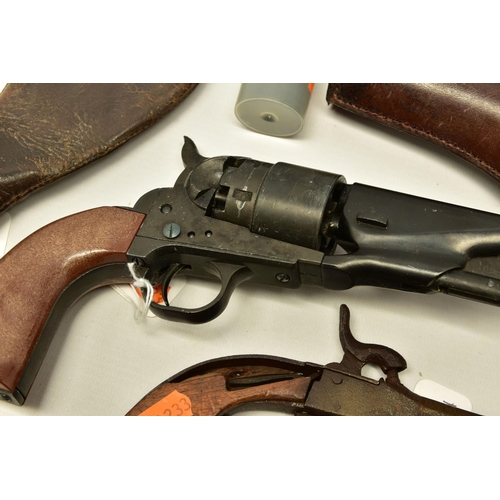 344 - A LEATHER HOLSTER FOR A .455   WEBLEY & SCOTT REVOLVER stamped R.W. STIBY 1917, together with an ant... 