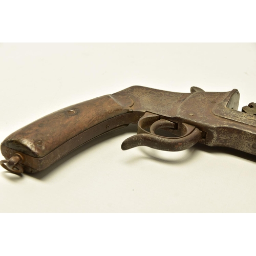 347 - A 27MM HEBEL GERMAN WWI FLARE/SIGNAL PISTOL, in correct working order, the metal work has lost all i... 